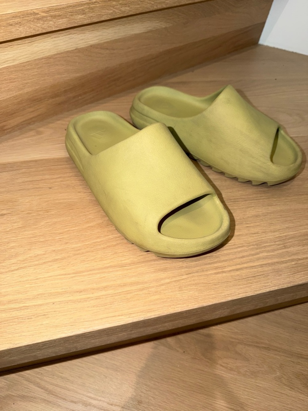 Yeezy Slide Sandals in Light Yellow